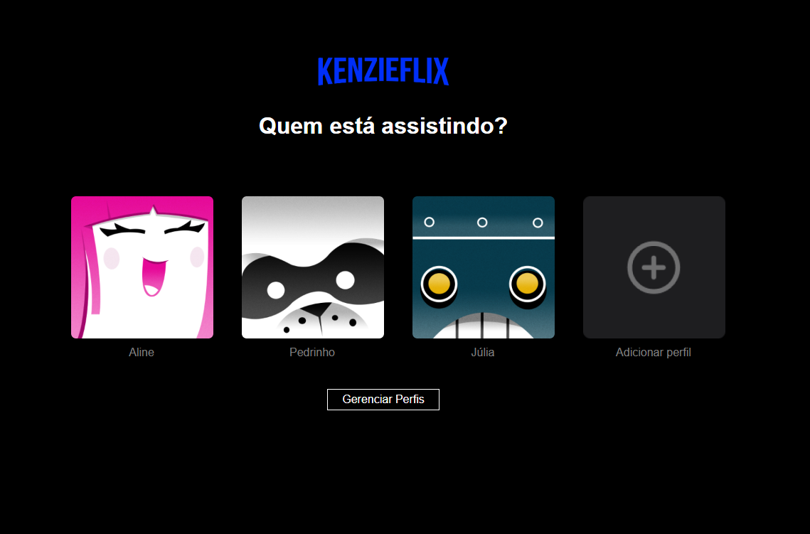 Plataforma de streaming com catálogo de vídeos renderizado dinamicamente, simulando a experiência da Netflix